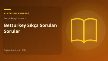 Betturkey Sıkça Sorulan Sorular görseli